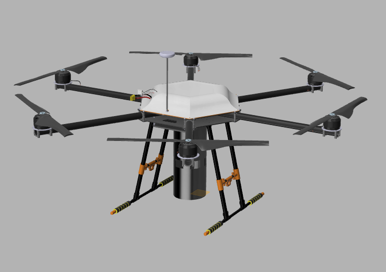Aerial riot-control multi-rotor drone